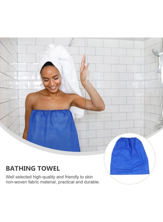 klarako 10pcs Disposable Bath Skirt Women Spa Sauna Body Wrap Non Woven Fabric Bath Waffle Body Wrap for Beauty Shop  - Image 3