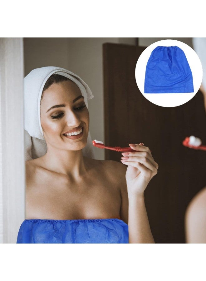 klarako 10pcs Disposable Bath Skirt Women Spa Sauna Body Wrap Non Woven Fabric Bath Waffle Body Wrap for Beauty Shop  - Image 4
