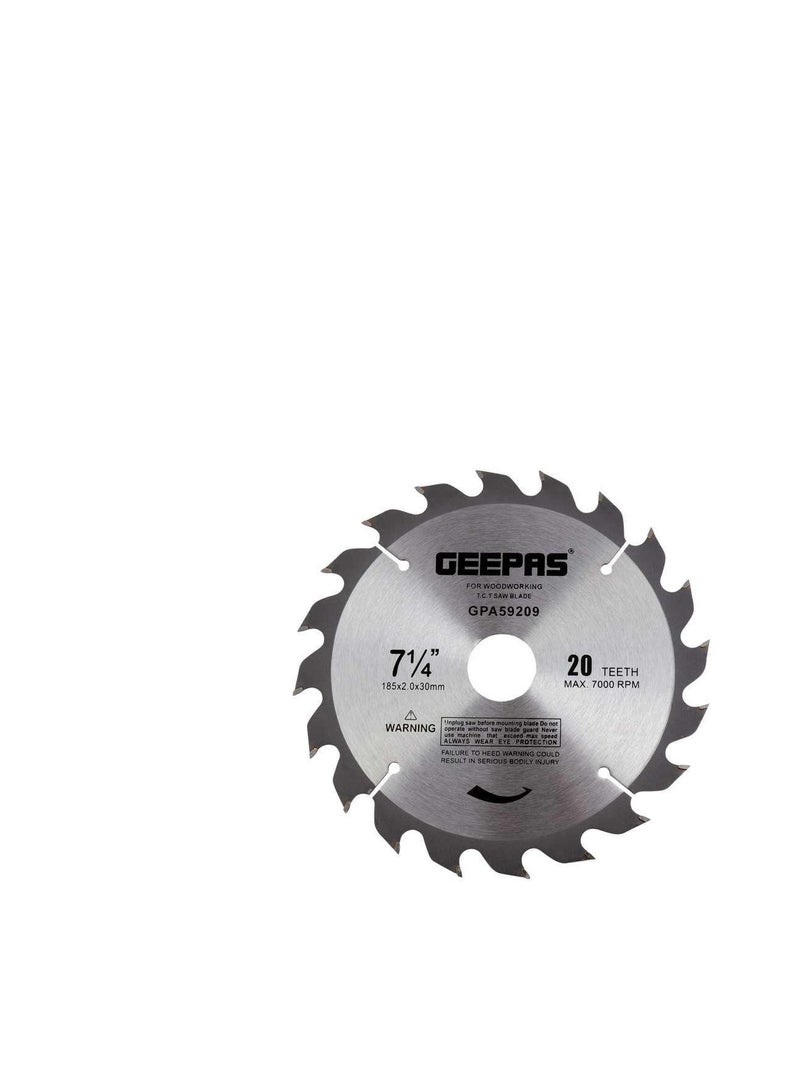 GEEPAS Geepas Circular Saw Blade-185 Mm-2 Mm-30 Mm-GPA59209 