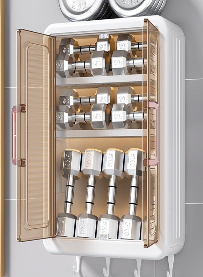 JUICIQ Kitchen Storage Cabinet with Double Transparent Doors - Dustproof & Waterproof Organizer Shelf for Spices, Toiletries, and Condiments - Image 5