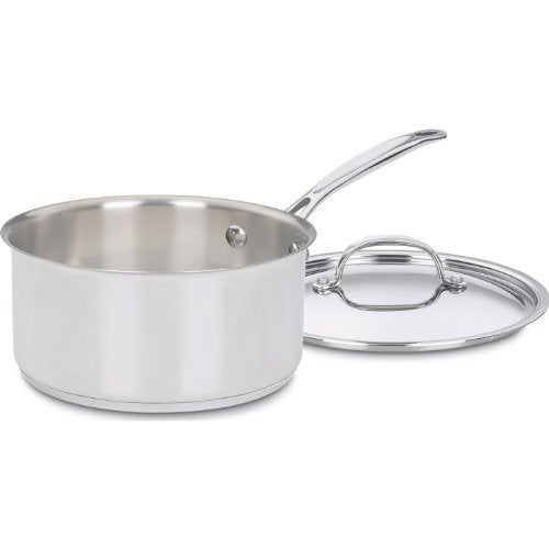 Cuisinart Saucepan wCover ChefsClassic Stainless Steel Cookware Collection 3Quart 719320 - Image 1