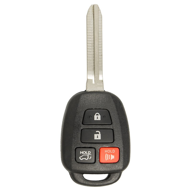 Keyless2Go Keyless Entry Remote Head Key Fob for select Toyota Rav4 Highlander Tacoma GQ4-52T w/ Trunk Release