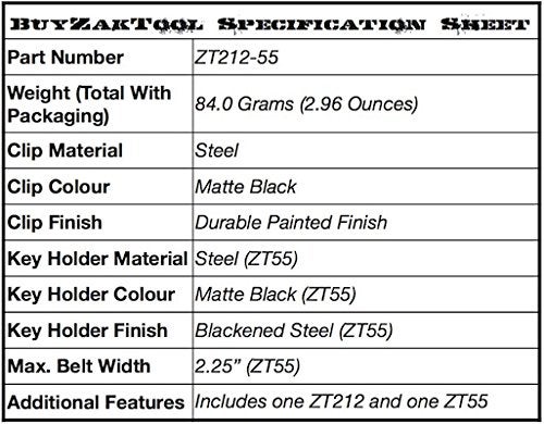 ZAK حزام تكتيكي من زاك تول ZT212-55 مع مشبك (مجموعة مدمجة) - Image 4
