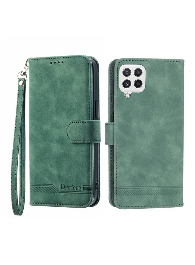 S-TOP Case For Samsung Galaxy A22 4G Dierfeng Dream Line TPU + PU Leather Phone Case - Image 1