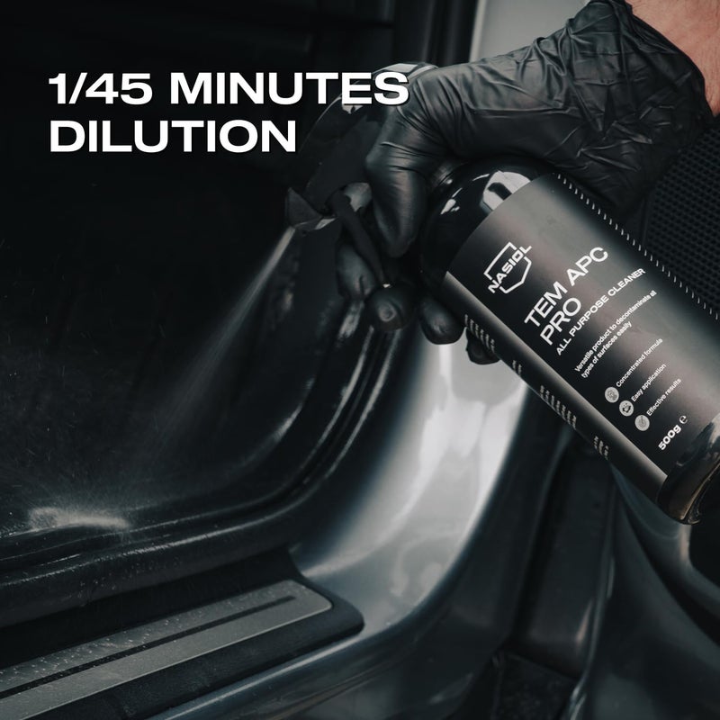 nasiol Tem Apc Pro Car Interior All Purpose Cleaner-500 Gr-Seat, Roof, Plastic, Upholstery, Tire Cleaning, Detailing, Super Strong Stain Remover, Cleaning Spray - Image 3