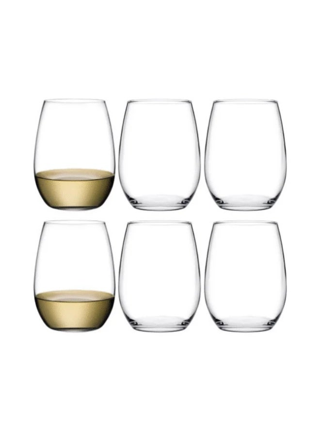 Pasabahce Amber Large Glass Set of 6Pcs 570ml -Turkey Made - Image 1
