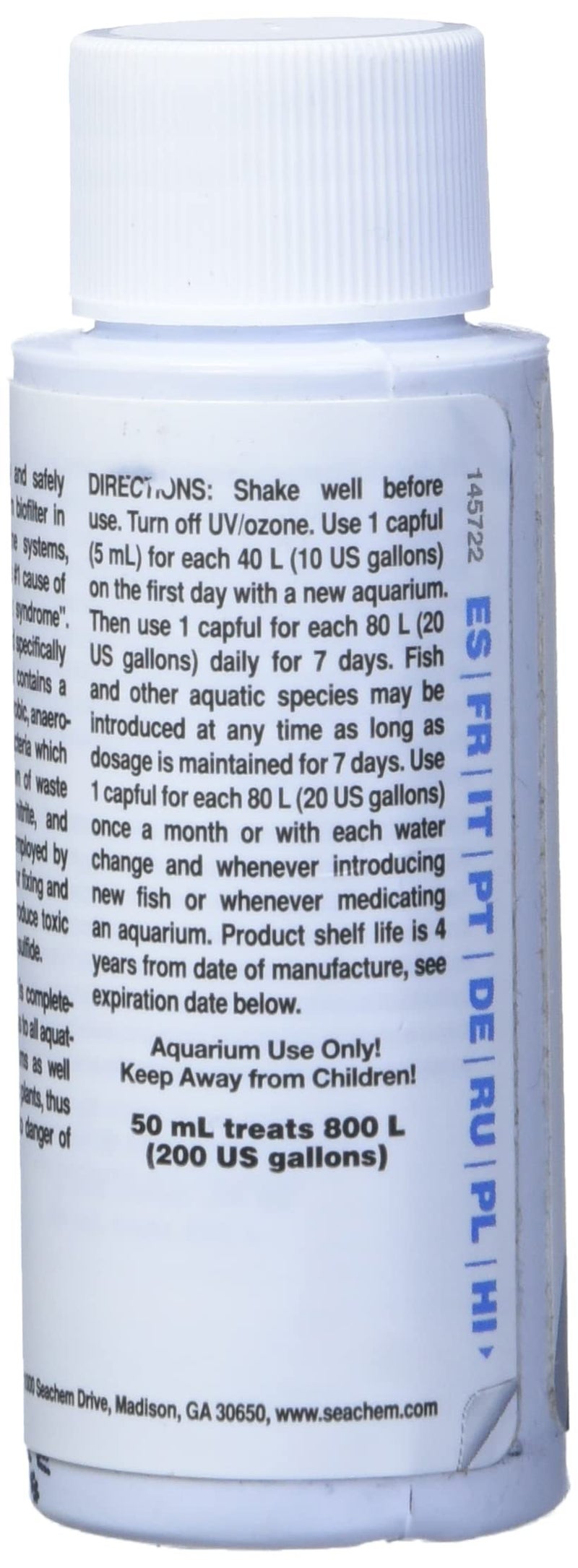 Seachem Stability Fish Tank Stabilizer - For Freshwater and Marine Aquariums 50 ml - Image 4