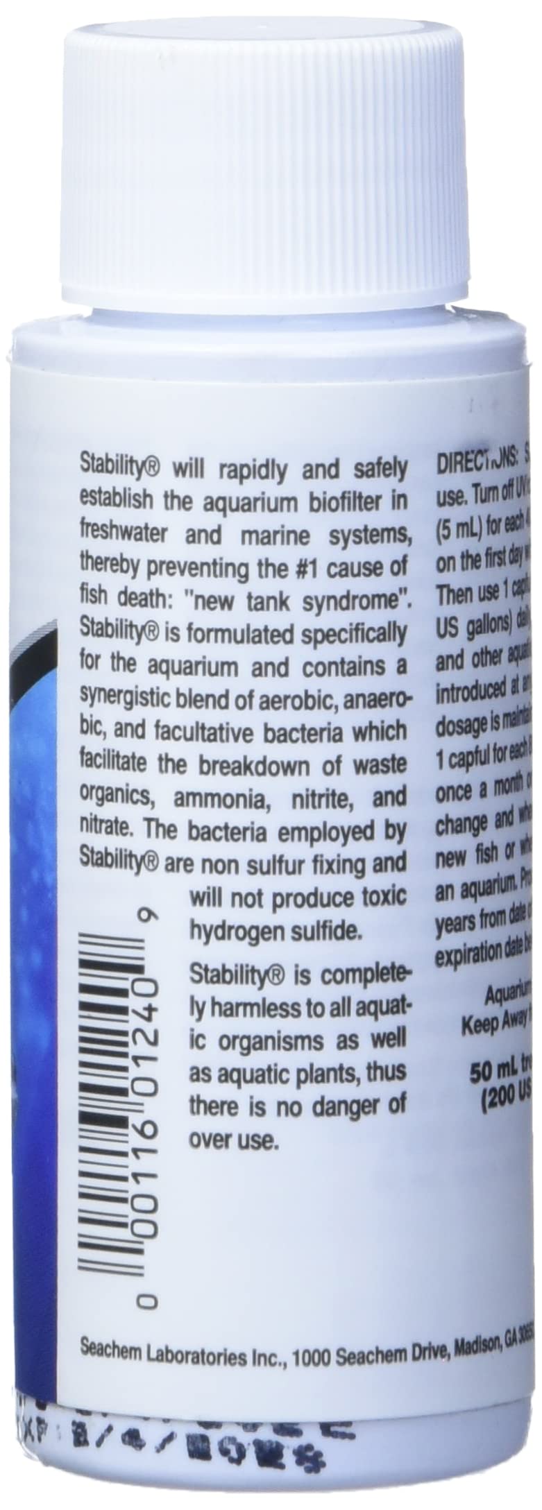 Seachem Stability Fish Tank Stabilizer - For Freshwater and Marine Aquariums 50 ml - Image 3