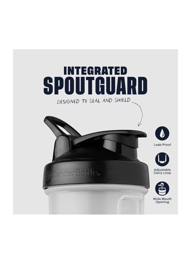 Blender Bottle BlenderBottle Shaker Bottle Pro Series Perfect for Protein Shakes and Pre Workout Black/clear - Image 2