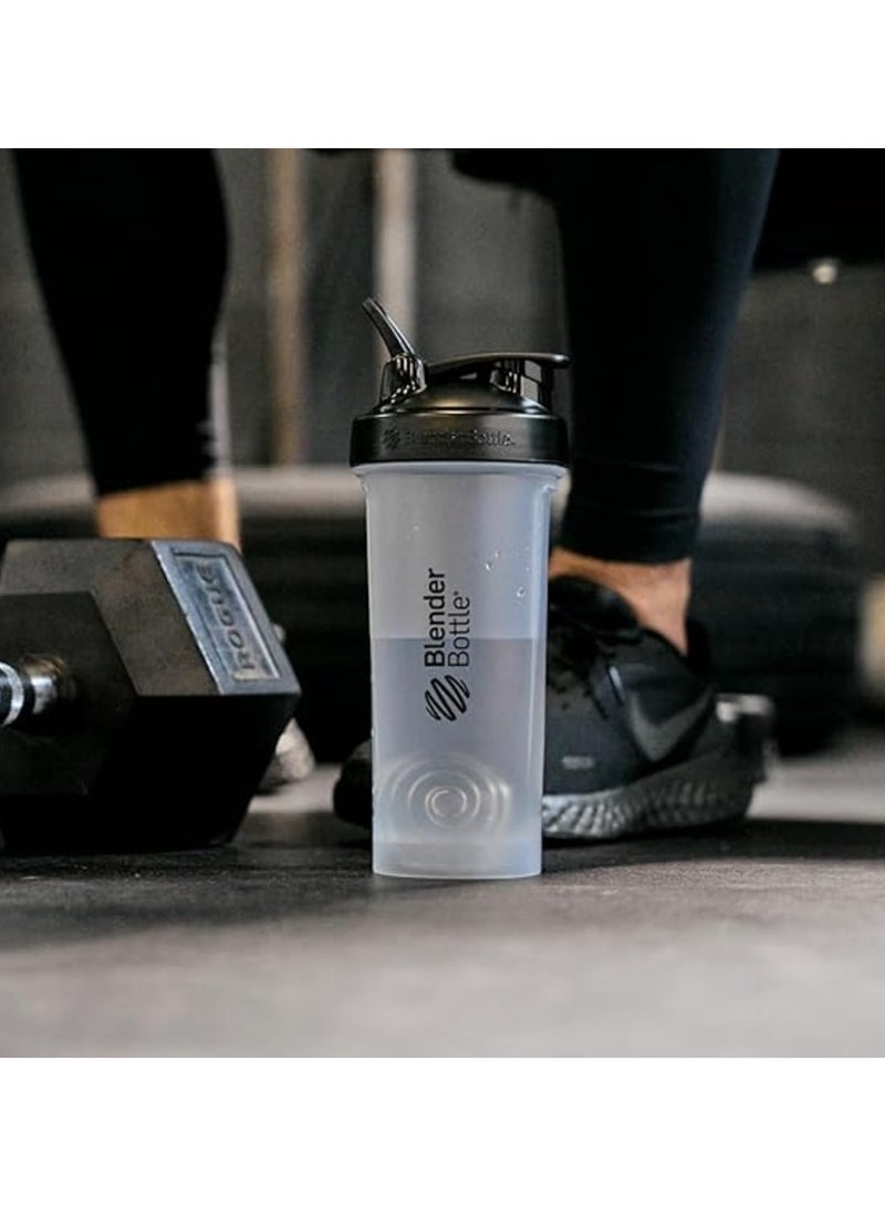 Blender Bottle BlenderBottle Shaker Bottle Pro Series Perfect for Protein Shakes and Pre Workout Black/clear - Image 4