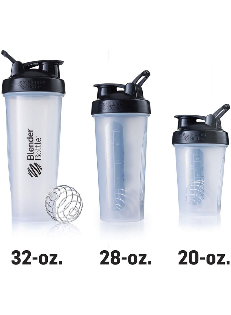 Blender Bottle BlenderBottle Shaker Bottle Pro Series Perfect for Protein Shakes and Pre Workout Black/clear - Image 3