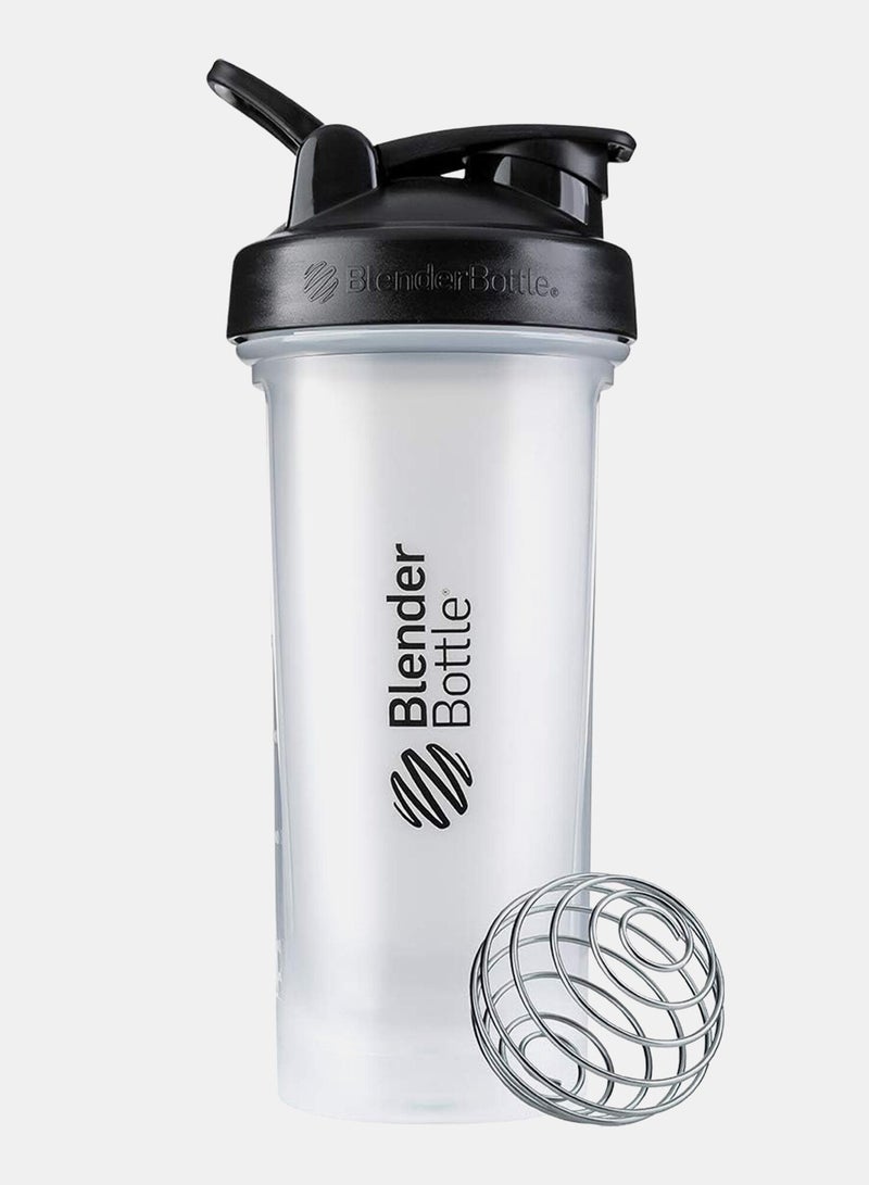 Blender Bottle BlenderBottle Shaker Bottle Pro Series Perfect for Protein Shakes and Pre Workout Black/clear - Image 1