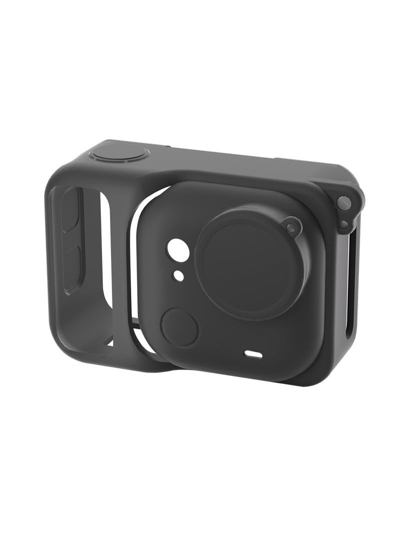 Silicone Case for Insta360 GO Ultra, Shockproof u0026 Protection Body Cover Protective Lens Cover Action Camera All-Around Camera Protection Accessories (Black) - Image 2