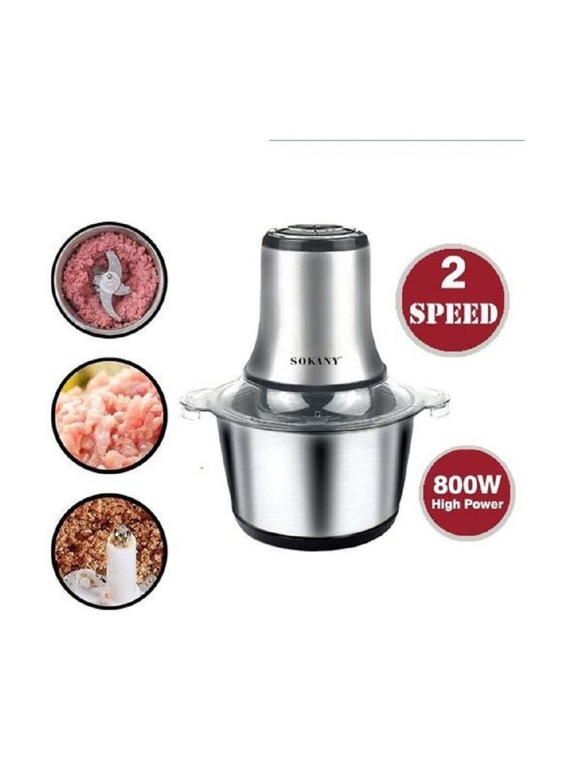 sokany Chopper With Steel Body 800 Watt - 3.0 L - Image 5