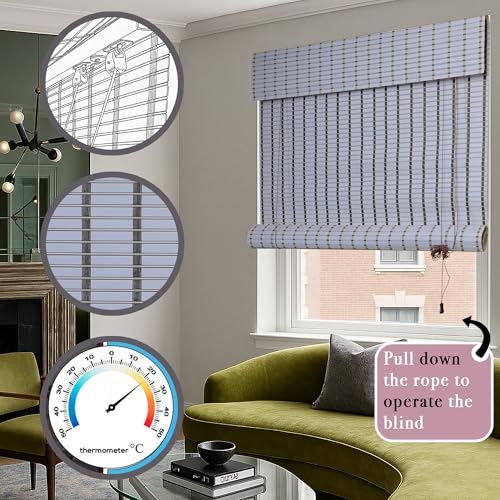Mr.Chickwala Light Filtering & Cooling PVC Exterior & Interior Window Blind for Balcony and Outdoor Area - Sun Shade, Heat Reducing, Rain Resistant (4 FEET Width X 5 FEET Height) White - Image 2