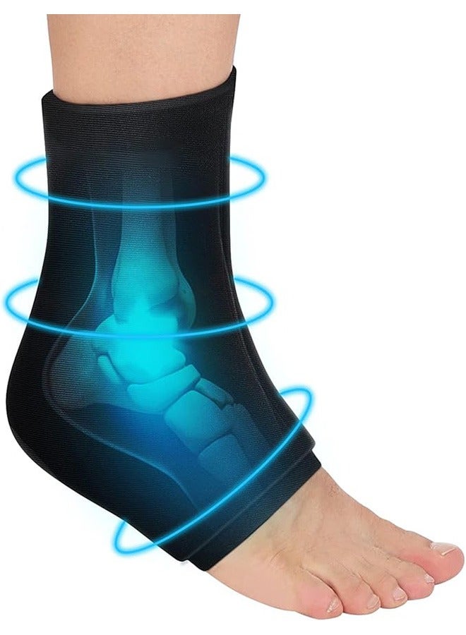 Generic Ankle Ice Pack Wrap, Flexible Ankle Ice Pack for Injuries Reusable Gel, Cold Pack for Ankle Pain Relief Hot Cold Therapy Ankle Cold Wrap for Sprains, Achilles, Tendonitis and Swelling（1 Pcs, Large)  - Image 1