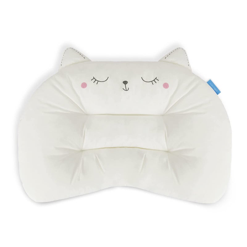 Choc chick Toddler Pillow20X14inches Machine Washable Soft Hypoallergenic Kids PillowsChild Cute Animal Perfect Toddler Pillows for Sleeping 2 Year Old Cat