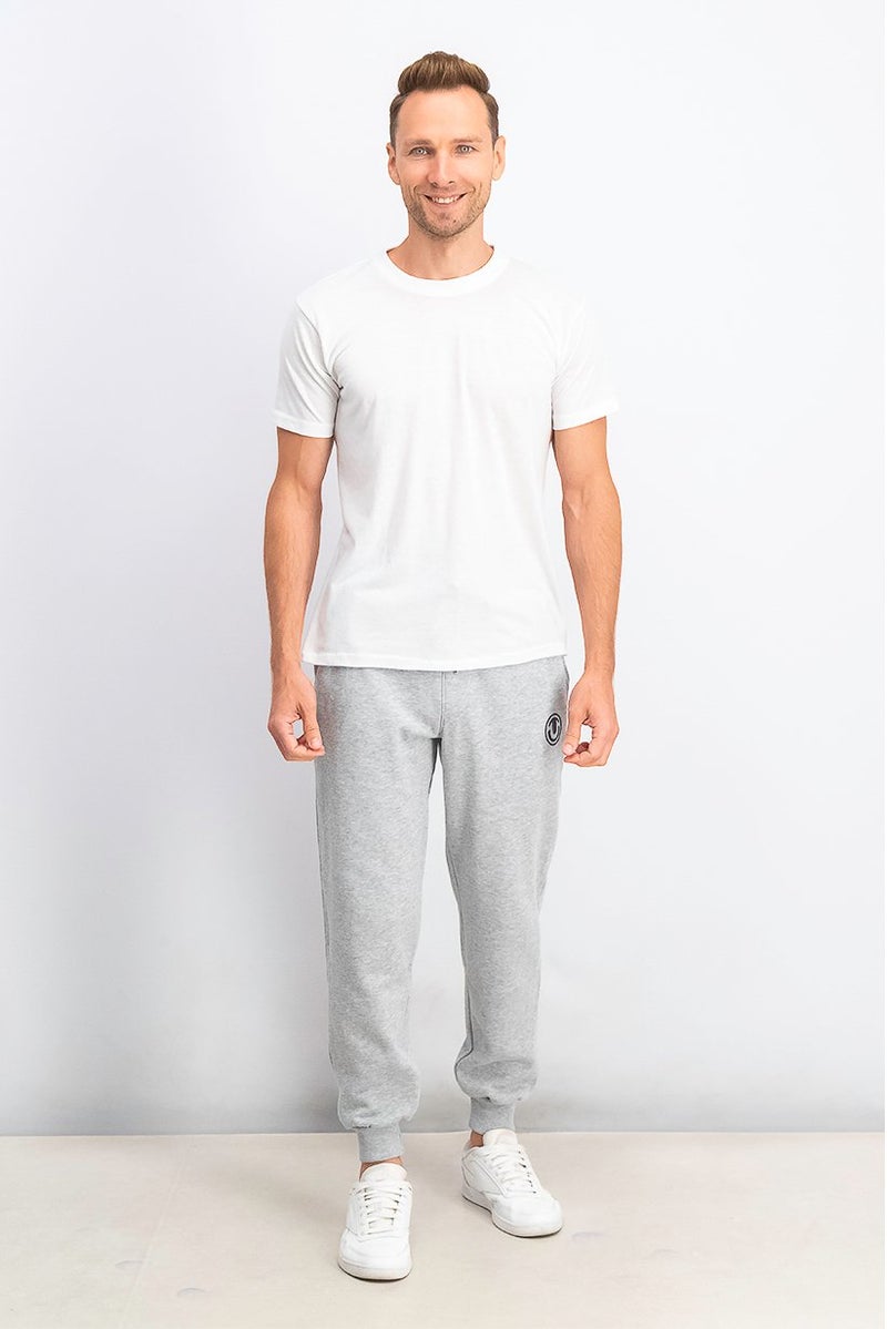 TRUE RELIGION Men Graphic Printed Drawstring Jogger Pants, Heather Grey - Image 3