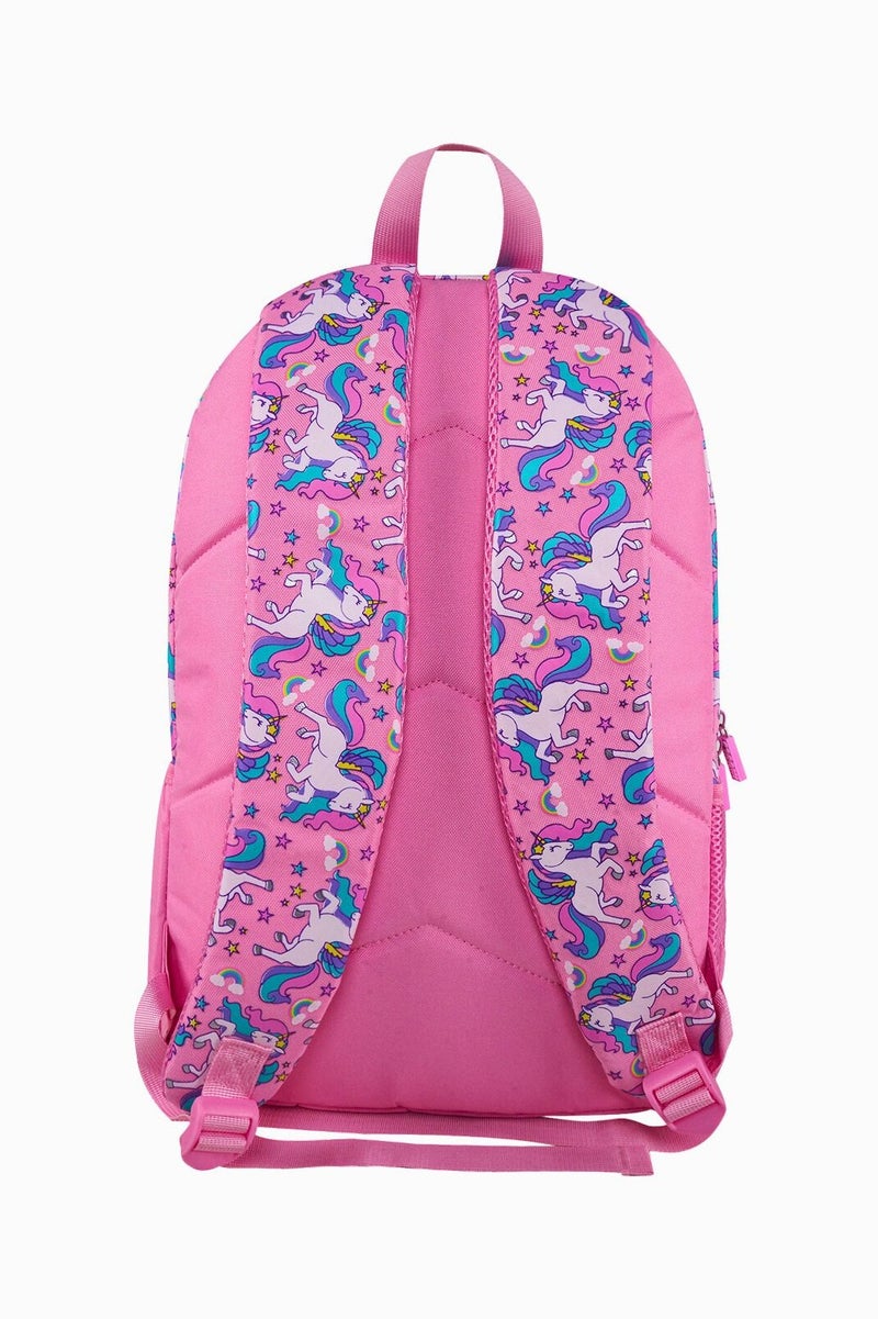 SMILY KIDDOS Sky Unicorn EVA Shell Backpack (19L) | Durable & Lightweight Kid's School Bag – Pink (45 x 30 x 14 cm) - Image 3