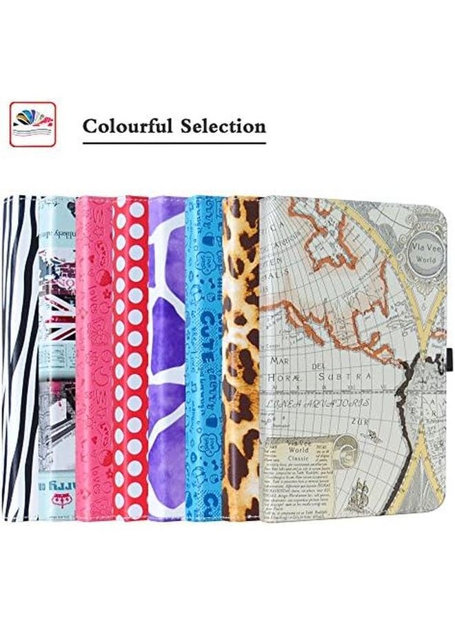 erorex - Samsung Galaxy Tab E 9.6 Case 360 Degree Rotation Stand Pu Leather With Pattern Cover For 9.6 Samsung Galaxy Tab E 9.6 T560 Tablet Rose Red - Image 1