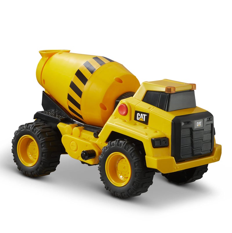 CAT Construction Toys, Construction 11.5" Power Haulers Cement Mixer, Realistic Lights & Sounds, Motion Drive Technology, Working Features, and Interactive Play for Ages 3+ - Image 1