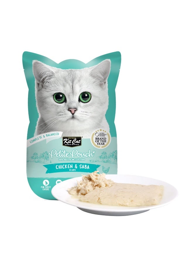 Kit Cat Petite Pouch Chicken & Saba 70g