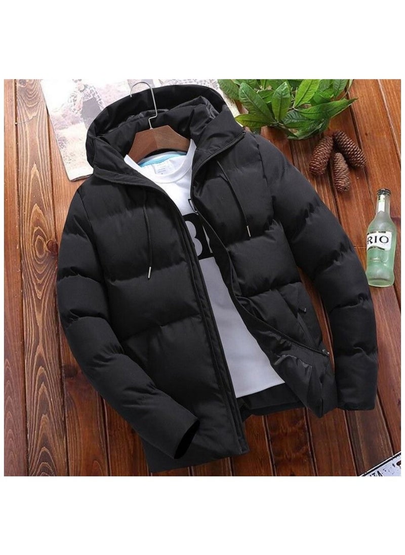 Loquat Men's Short Korean Version Slim Cotton Padded Coat 