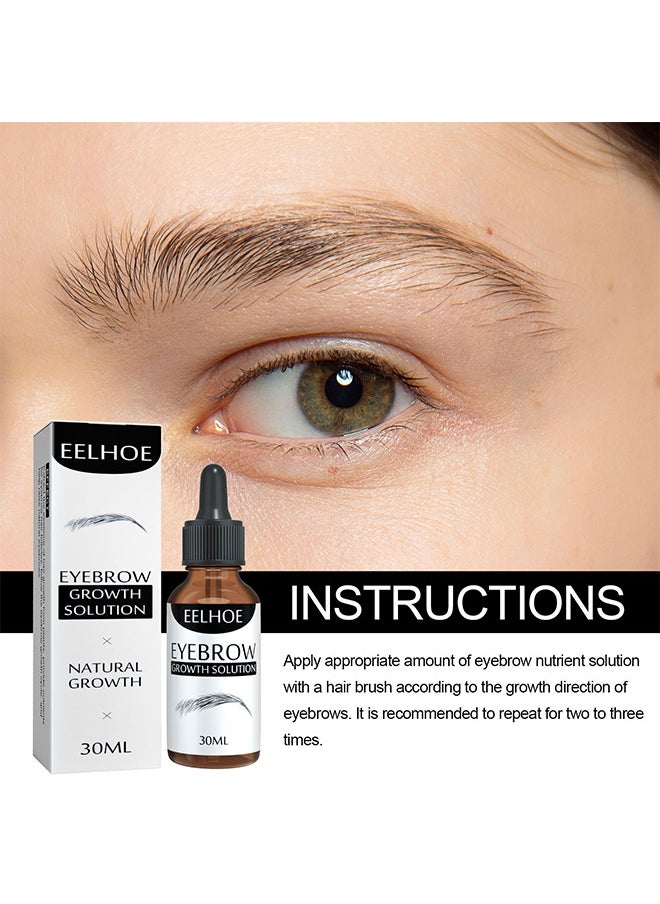 EELHOE - Eyebrow Growth Solution - Thick Curly And Slender Eyebrow Care Solution 30ml - Natural Growth - Image 1