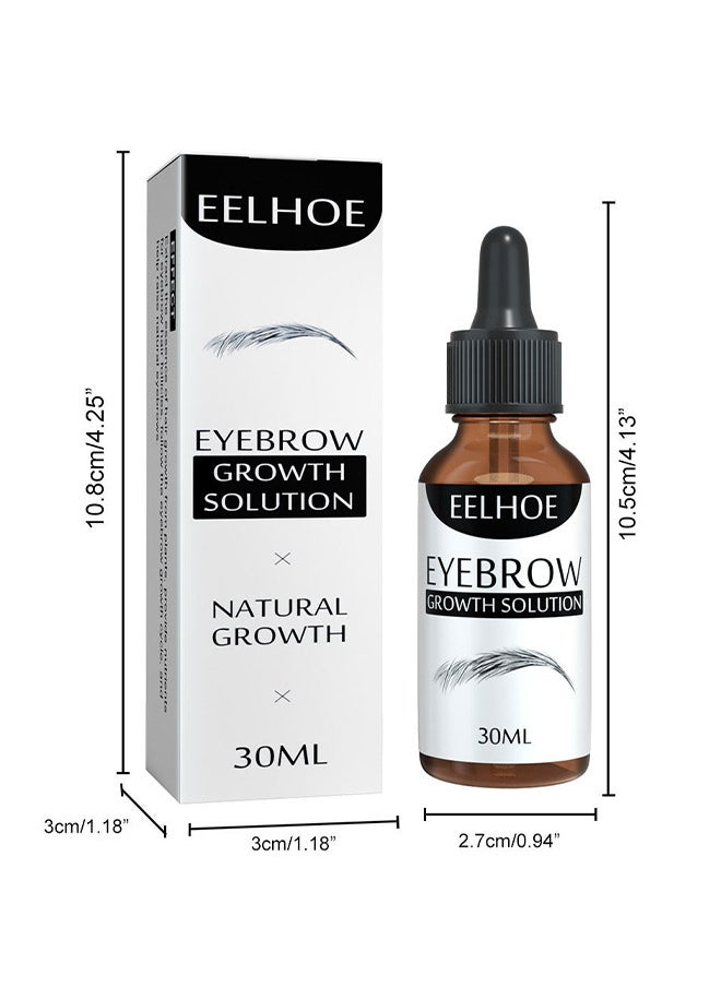 EELHOE - Eyebrow Growth Solution - Thick Curly And Slender Eyebrow Care Solution 30ml - Natural Growth - Image 1