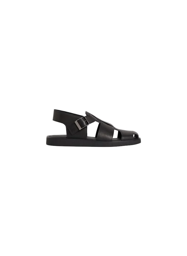 CALVIN KLEIN Square-Toe Fisherman Sandals