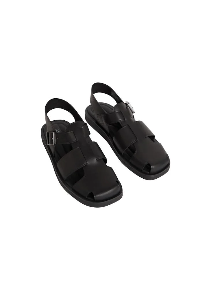 CALVIN KLEIN Square-Toe Fisherman Sandals