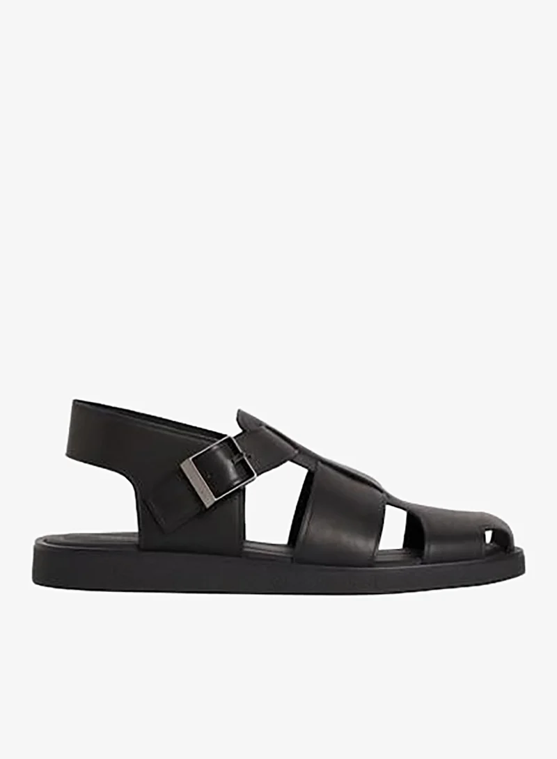 CALVIN KLEIN Square-Toe Fisherman Sandals