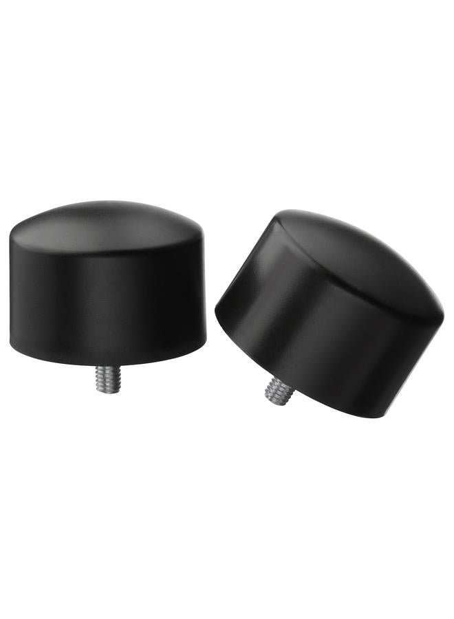 Zaboon Finials, 1 Pair, Black - Image 1