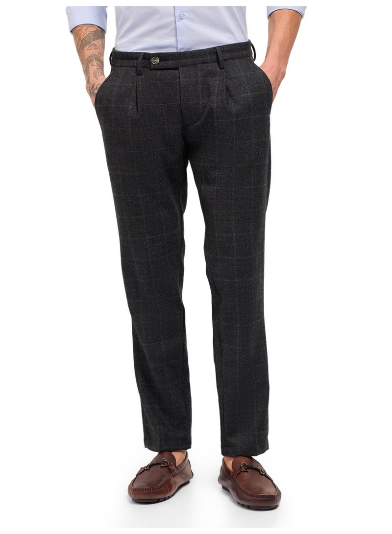 THE BEAR HOUSE Men’s formal trouser for everyday wear, smart, stylish and comfortable bottom wear for office, business meetings and formal occasions, perfect choice to elevate your professional look - Image 1