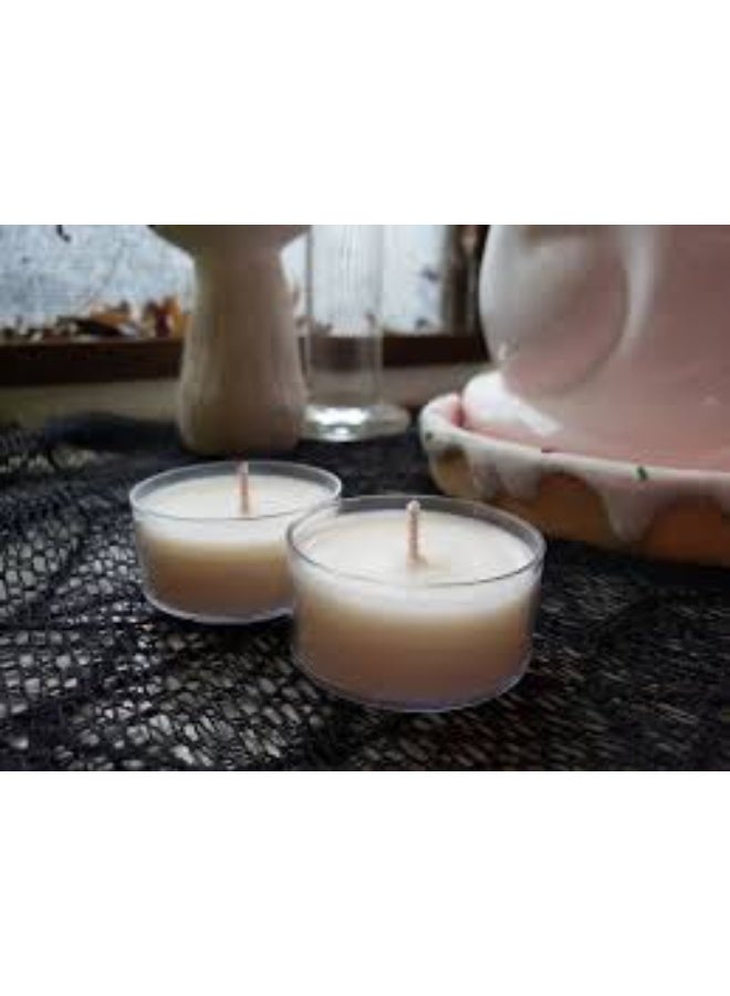 مجموعة من 4 شمعات (بيضاء) معطرة فاخرة بكوب - Image 3