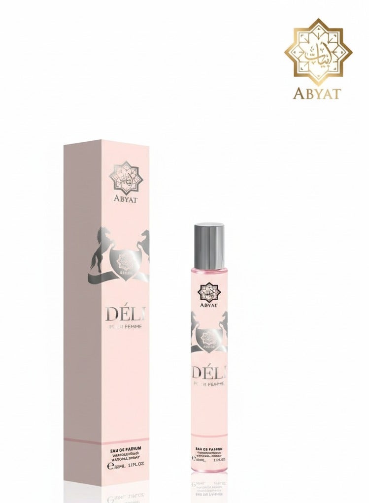 ABYAT ديلي للنساء أو دو برفيوم – عطر زهري فاكهي ناعم وثابت لفترة طويلة ٣٣ مل (وردي فاتح وفضي) - Image 1