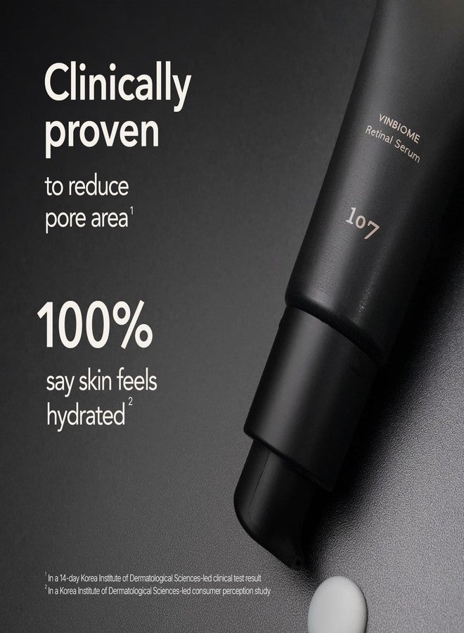 107 VINBIOME Retinal Serum, Retinal 0.1% & Ginseng, Hydrating & Firming Face, Supports Smooth & Youthful-Looking Skin, Gentle for Sensitive Skin (1.01 fl oz) - Image 4
