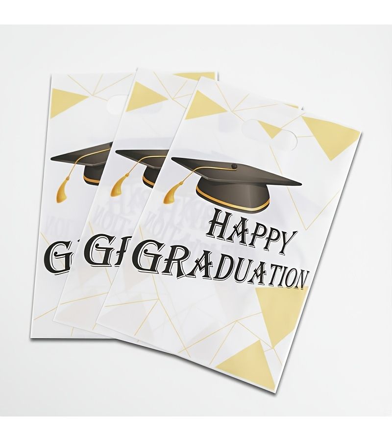 10 Pack Graduation Tote Bags Party Supplies Gift Bags for Class Reunion Ceremony 9.84x6.5 Inches - Image 2