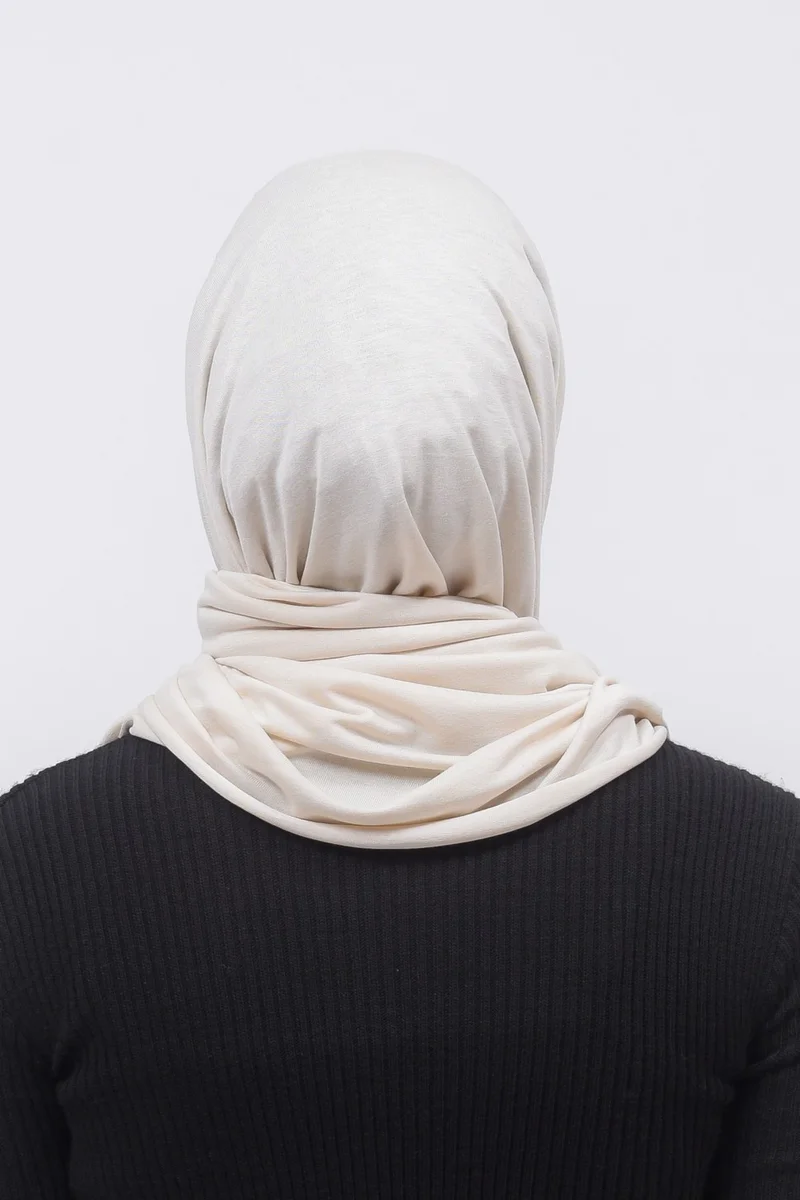 Altobeh Hijab Combed Cotton Shawl Plain-Cream