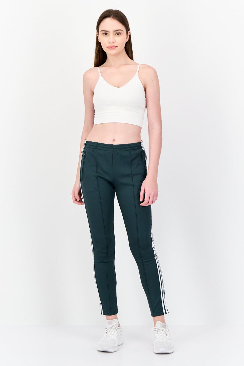adidas Originals Women Sportswear Fit Outdoor Track Pants, Green  - Image 2