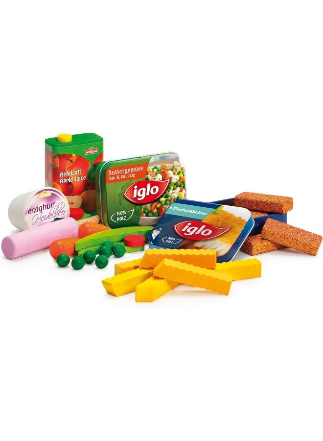 Erzi Wooden Toy Set - Supermarket Food Assortment for Kids - Image 2
