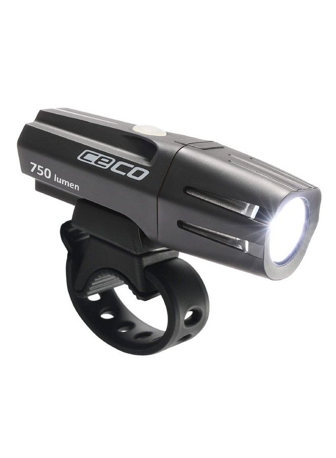 CECO Usa: 750 Lumen Usb Rechargeable Bike Light Tough & Durable Ip67 Waterproof & Fl1 Impact Resistant Super Bright Model F750 Bicycle Headlight For Commuters Road Cyclists & Mountain Bikers - Image 1
