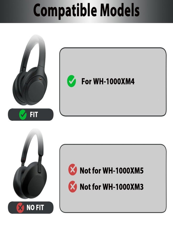 أغطية أذن سيليكونية 3 في 1 من أدهايبر لسماعات سوني WH-1000XM4 و WH-1000XM3، ملحقات أغطية XM4 مع أغطية أذن سيليكونية قابلة للغسل وغطاء عصابة رأس وأغطية أكواب أذن - وردي - Image 2