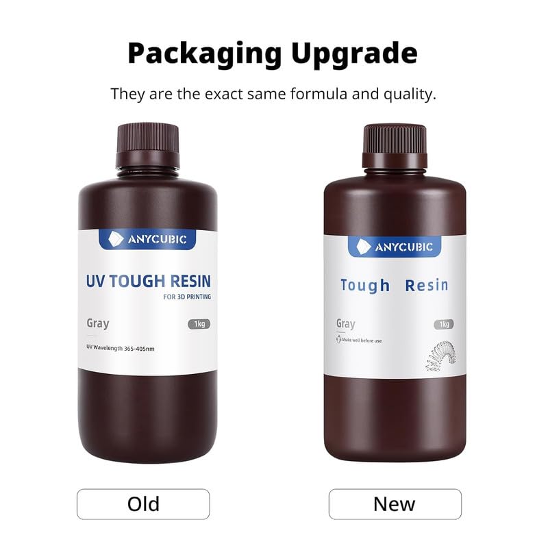 3idea Tough Resin, 3D Printer Resin with High Precision and High Toughness, 365-405nm Fast Curing 3D Resin for 4K 8K LCD/DLP/SLA 3D Printing (Tran-Green, 1kg) - Image 2