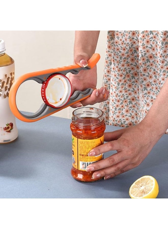 Desselan MISIY 4-in-1 Multifunctional Jar, Lid, Can & Bottle Opener – Red - Image 2