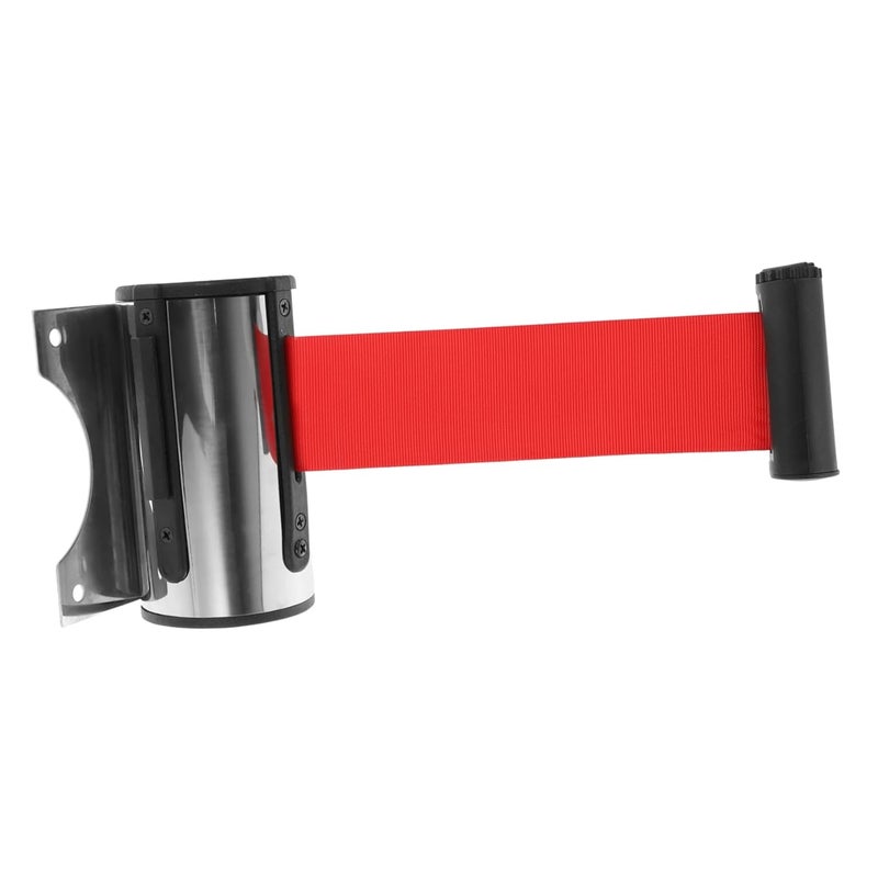 ULTECHNOVO Retractable Telescopic Safety Barrier Belt for Wall-Mounted Design Stainless Steel Housing for Supermarkets Airports and Events - Image 1