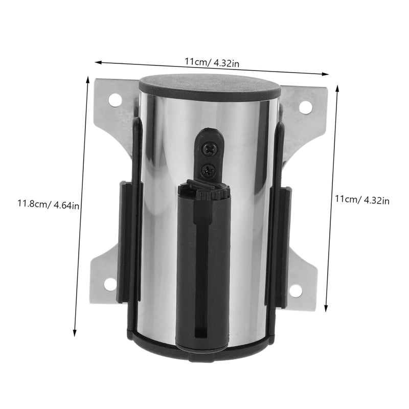 ULTECHNOVO Retractable Telescopic Safety Barrier Belt for Wall-Mounted Design Stainless Steel Housing for Supermarkets Airports and Events - Image 2