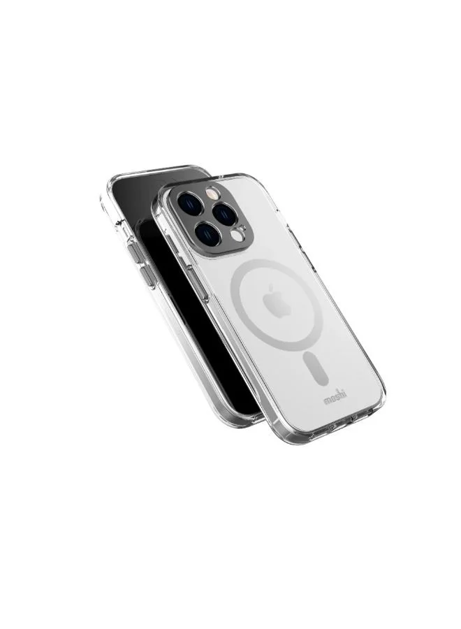 Moshi Moshi iGLAZE Apple iPhone 14 Pro 6.1" Case with MagSafe & Cam Cover - Meteorite Gray