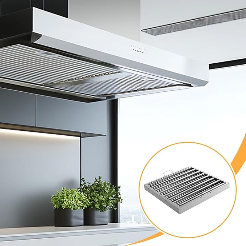 Stainless Steel Range Hood Filter Replacement Part Easy to Use Kitchen Cooker Hood - Image 3