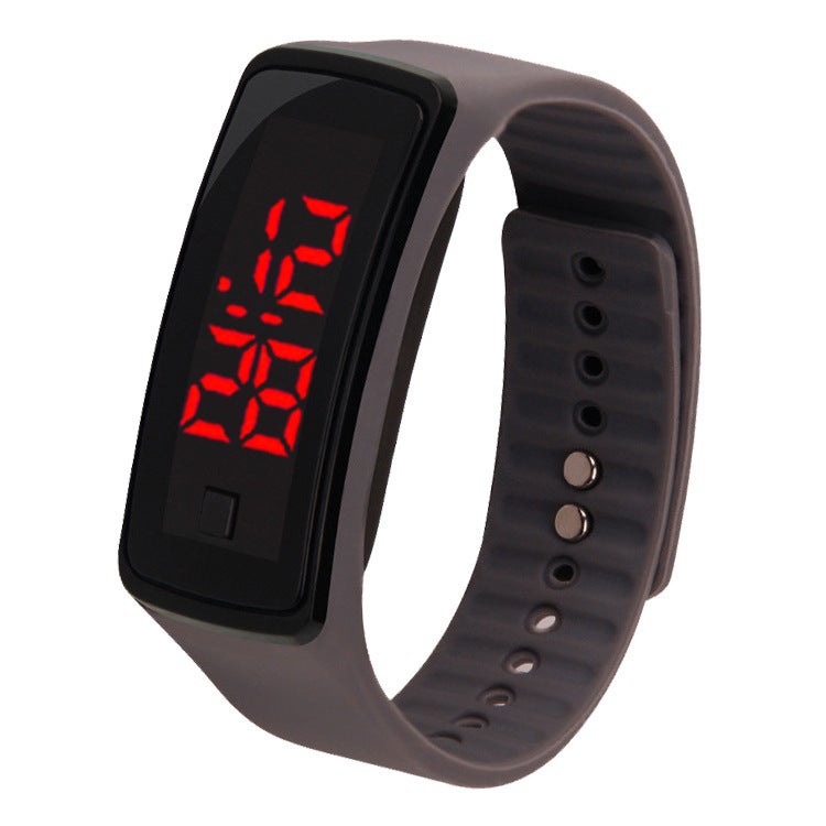 Stylish Sports LED Wristwatch Unisex Grey 